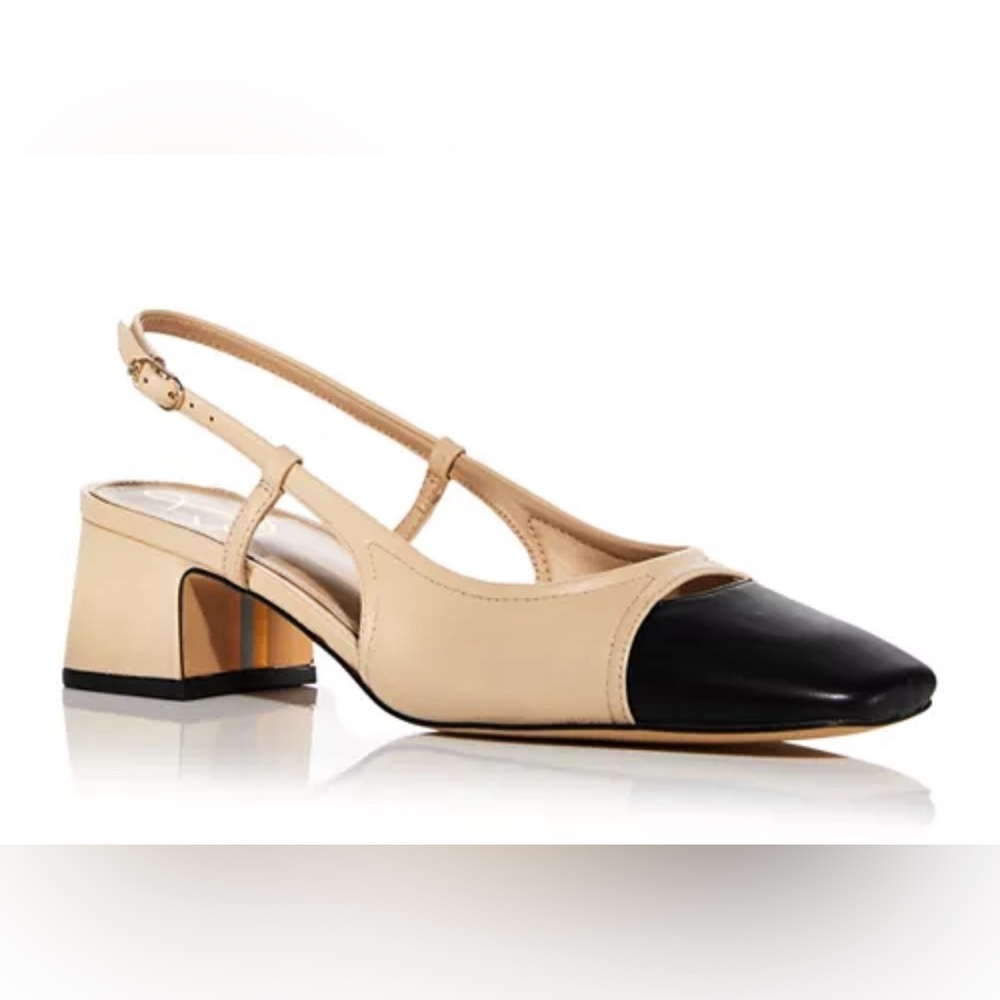 Sam Edelman Beige and Black Heels